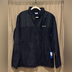 Men’s Black Columbia Fleece, XXL